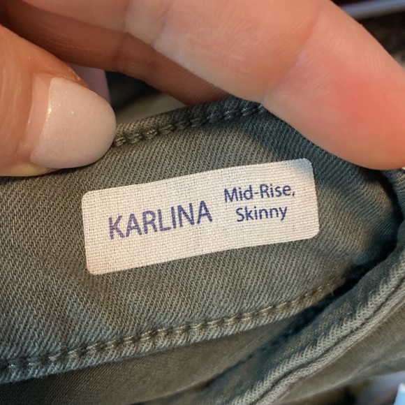 Mavi | Karlina mid rise skinny - Green military Twill Jean pant - 28 NWTs - Picture 7 of 7